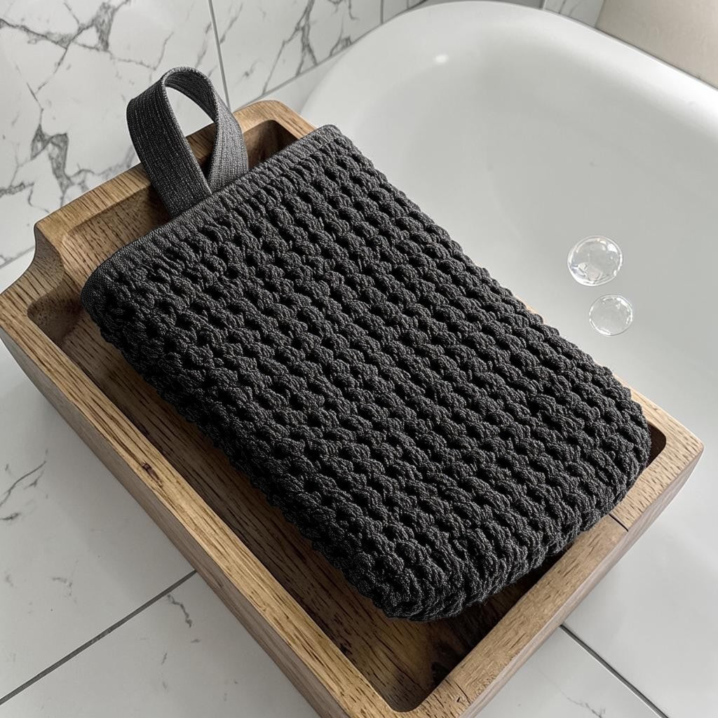 Buyked Premium Deep Exfoliating Viscose Bath Mitt