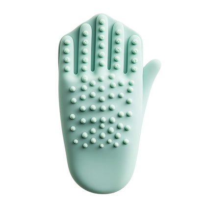 Buyked Dual-Texture Silicone Massage Bath Glove