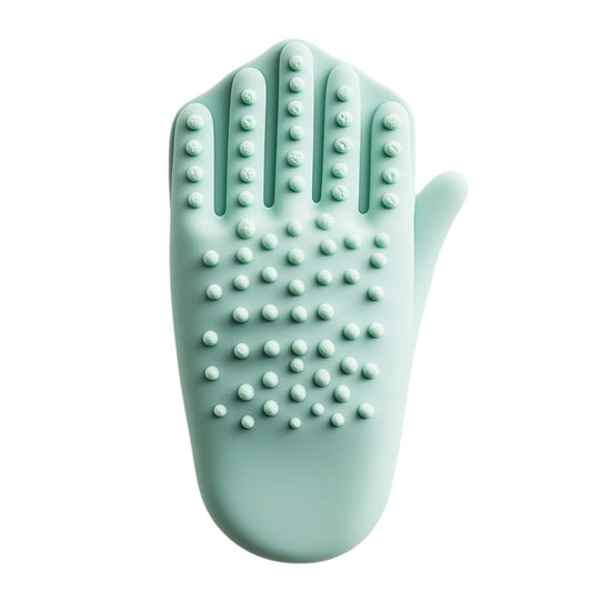 Buyked Dual-Texture Silicone Massage Bath Glove
