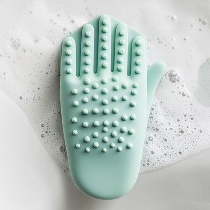 Buyked Dual-Texture Silicone Massage Bath Glove